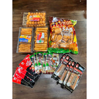 combo 4hộp bò  quẩy tuổi thơ  kèm 5 gói nem nướng phên ,5 hổ kAka 5  nem nướng phên