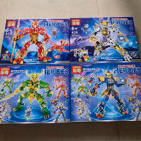 combo 4in1 Bộ Lắp Ghép Chiến Binh Đa Vũ Trụ, Mecha Lắp Ghép