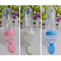 Combo 5, 10 bình thìa sillicon Pigeon cho bé ( sỉ)