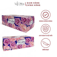 [Combo 5 - 10 Gói] Khăn giấy lụa 200 tờ 3 lớp bột tự nhiên mềm mịn, Khăn giấy rút, Giấy ăn hoa hồng Bảo Long 192x200 mm