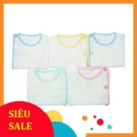 Combo 5 Áo bác sỹ tay dài trắng bo Nanio