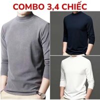 Combo 5 Áo Giữ Nhiệt Nam HML Lót Lông Dày Ấm Trắng Đen Xám GN2