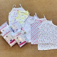 Combo 5 áo lót cotton 2 dây họa tiết Cambodia dành cho bé gái