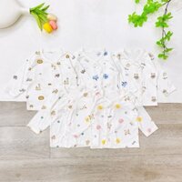 COMBO 5 ÁO THUN LẠNH DÀI TAY SƠ SINH CHO BÉ TỪ 3-9kg