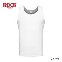 Combo 5 áo thun nam sát nách cao cấp ROCK - Trắng,L