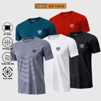 Combo 5 áo thun nam thể thảo chất cotton thun lạnh - 5 áo cộc VÂN 3D