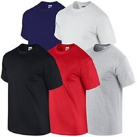 Combo 5 Áo Thun Nam Trơn Chất Liệu Cotton Thoáng Mát, Thấm Hút Tốt - Màu Ngẫu Nhiên BM05
