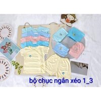 Combo 5 áo xéo màu thun lạnh Minzy tay ngắn và tay dài cho bé sơ sinh