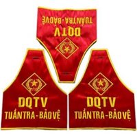 Combo 5 băng đeo tay Dân Quân Tự Vệ, băng đeo tay DQTV Tuần Tra - Bảo Vệ