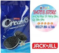 Combo 5 bánh quy CREAM-O socola vani 312g / Bánh Quy Socola Cream-O Jack N' Jill Nhân Kem Vani 312g
