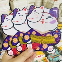 Combo 5 Bao Lì Xì Chibi Mèo 36 Sắc Thái 4D Phản Quang Cầu May Mắn Quý Mão 2023 Quà Tặng Đáng Yêu Được Chọn Mẫu - 2