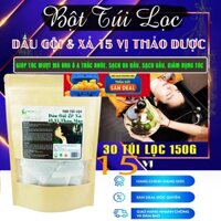 Combo 5 bịch 750g Dầu Gội & Xả túi lọc 15 vị thảo mộc đóng bịch zip 150g (30 túi lọc x 5g) Trà Thảo Mộc Bình Dương