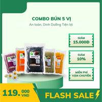 Combo 5 bịch bún 5 vị 300g