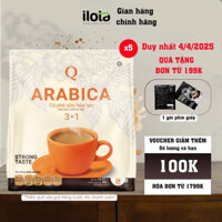 Combo 5 bịch cà phê ARABICA sữa hòa tan 3in1 TRẦN QUANG uống liền 24 gói