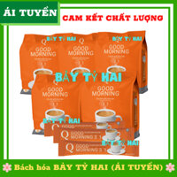 Combo 5 bịch cà phê sữa hòa tan Trần Quang mỗi gói 480gr gồm 24 ống, 3in1 good morning