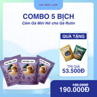 Combo 5 bịch CÁM GÀ RUTIN MỚI NỞ, tặng kèm 1 bịch DINH DƯỠNG và 1 bịch KHÁNG THỂ