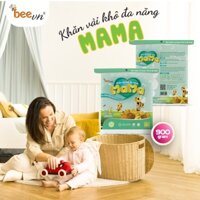 Combo 5 bịch khăn vải khô đa năng Mama 300-600 tờ