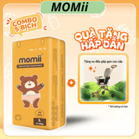 Combo 5 Bịch Tã Bỉm Dán/ Bỉm Quần MOMII Kháng Khuẩn, Thiết Kế Mỏng Nhẹ Thấm Hút Nhanh Đủ Size Cho Bé