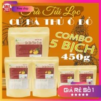 Combo 5 bịch Trà Túi Lọc Củ Hà Thủ Ô Đỏ, Sâm Đương Quy, Đậu Den xanh lòng 450g (150 túi lọc x 3g) - Dược Liệu Hồng Lan