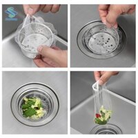 Combo 5 bộ (100cái/bộ) túi lọc rác dạng lưới bồn rửa chén