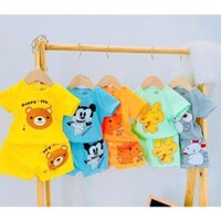 Combo 5 bộ cộc chuột( như hình), cộc tay bé trai, bé gái size 3-14kg...