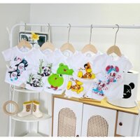 Combo 5 bộ cộc tay như hình (set cộc cánh cụt) dành cho bé trai, bé gái.Size 3-14kg.