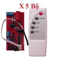 Combo 5 bộ mạch quạt điều khiển từ xa -LOẠI 1 CÓ IC BẢO VỆ BẢO HÀNH UY TÍN 1 ĐỔI 1