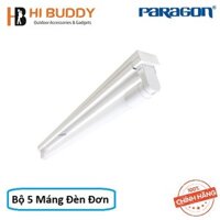 Combo 5 Bộ Máng Đèn LED Batten Đơn Paragon PCFMM110L10/ PCFMM120L20 Ánh Sáng Trắng/ Trung Tính/ Vàng Gồm Cả Bóng và Máng