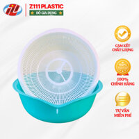Combo 5 Bộ Thau Rổ Nhựa 💥HÀNG CAO CẤP💥 Rổ Nhựa Kèm Chậu 2 Lớp Có Tai Cầm, Sử Dụng Tiện Lợi Hàng Ngày