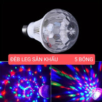 Combo 5 bóng Đèn LED sân khấu LED màu đầy đủ màu sắc E27, AC 85-260V