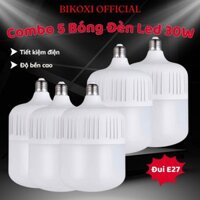 Combo 5 Bóng Đèn Led Siêu Sáng Bikoxi Đui Xoáy E27 Thông Dụng