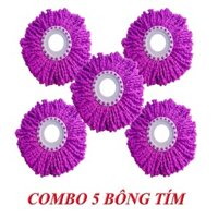 COMBO 5 bông lau 360 độ Đệ Nhất Phu Nhân ( Tím) - 5TVLC107