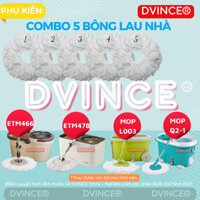 Combo 5 Bông lau thay thế cây lau nhà Walkable MOP-L003 , MOP-Q2-1, ETM478, ETM466