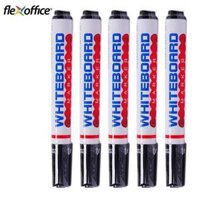 Combo 5 Bút lông bảng FlexOffice FO-WB015 - Mực đen
