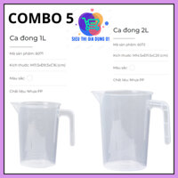 Combo 5 Cái Ca đong định lượng Việt Nhật, ca đo lường có chia vạch dùng cho pha chế gia đình,hàng quán 6071, 6072