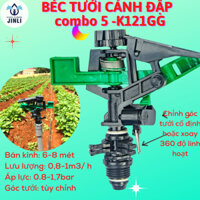 Combo 5 cáiTaiwan- K121GG Béc tưới cây cánh đập tùy chỉnh góc ,xoay 360 độ