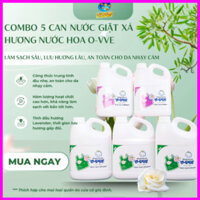 COMBO 5 CAN nước giặt cho cháu bé OVVE , trẻ sơ sinh, an toàn và tin cậy cho da bé nuocgiatlavender visaan01 nuocgiatlav