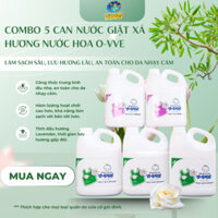 COMBO 5 CAN nước giặt cho em bé OVVE , trẻ sơ sinh, an toàn cho da bé nuocgiatdo visaan01