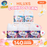COMBO 5 can nước giặt HILUXS đậm đặc, phù hợp cho cả giặt tay và giặt máy 1700ml X5.
