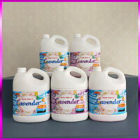 [COMBO 5 CAN] Nước giặt xả cao cấp Lavender Xanh Tím đậm đặc, hương thơm tự nhiên, an toàn cho da