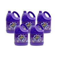Combo 5 can nước giặt xả Swat hương Romantic (3.8kg/can) | Tặng 1 túi nước giặt (2.2kg) + 2 chai nước rửa chén (730ml/chai)