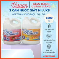 [COMBO 5 CAN] Nước giặt xả chính hãng Hiluxs đậm đặc, hương nước hoa Pháp, an toàn dịu nhẹ cho da