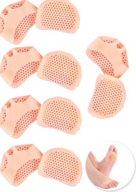 Combo 5 cặp vớ silicone tổ ong đệm êm lòng bàn chân phía trước - BBPK675 - 5 cặp màu Da cam