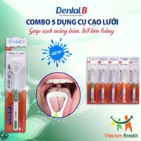 Combo 5 cây cạo lưỡi Dental B – Sạch mảng bám, hết bợn trắng