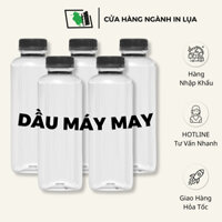 Combo 5 chai 1 lít Dầu máy may công nghiệp
