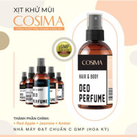 Combo 5 Chai 5 Mùi Hương Xịt Khử Mùi Cơ Bản Deo Perfume Cosima 60ml