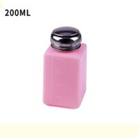 Combo 5 Chai đựng cồn chống tĩnh điện 200ml, 250ml màu hồng - chai đựng aceton sơn móng tay