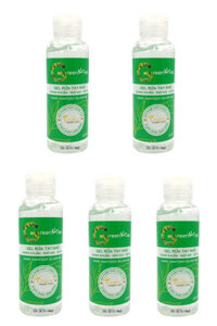 Combo 5 Chai Gel Rửa Tay Khô Hand San Silver Coslive 120ml - Green Tea