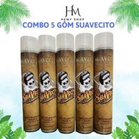 Combo 5 chai Gôm SUAVECITO  xịt tóc giữ nếp tạo kiểu dành cho tóc Nam Nữ 420ml
