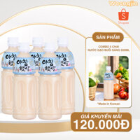 Combo 5 Chai Nước Gạo Buổi Sáng Morning Rice 500ml - Woongjin